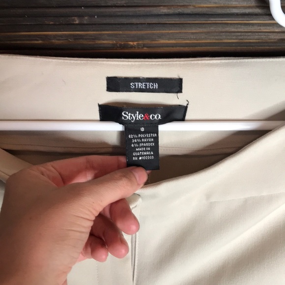 Tan Style & CO office slacks - Picture 2 of 2